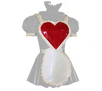 Vestido de manga corta con volantes y cuello alto para mujer, vestido plisado con cremallera trasera y bonito delantal blanco, uniforme de cosplay de sirvienta, plata, L
