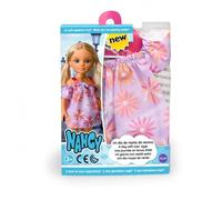 Vestido de Muñeca Nancy 'Un Día de Ropita de Verano' - Estilo Floral en Tonos Malva y Fucsia de Famosa