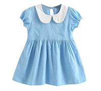 Vestido de niña Ropa para niños pequeños Princesa Ropa para bebés Casual Niñas Niños Lágrimas Mangas Niñas Ropa y Falda, azul claro, 18-24 meses