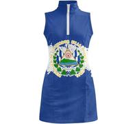Vestido de niña sin mangas con cremallera en el cuello, falda acampanada monocolor, deportiva, divertida para aventuras diarias activas, ajuste cómodo para primavera, azul, 14-15 años