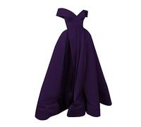 Vestido de noche para mujer, largo, elegante, vestido de baile, vestido de tul, sin mangas, con cuello de pico, vestido de oscilación fluido, largo hasta el suelo, vestido largo, vestido de fiesta con