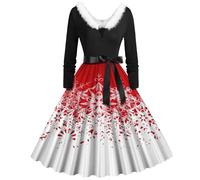 Vestido de noche para mujer, Navidad, sexy, cuello en V, vestido de Navidad, largo, muñeco de nieve, disfraz para madre, Navidad, talla grande, ropa para mujer, Navidad, al aire libre, fiesta, cosplay