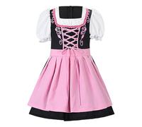 Vestido de Oktoberfest para niñas, vintage, cosplay, Halloween, delantal | Disfraz de festival de cerveza para uso diario, casual, cosplay, trabajo, club, fiesta, vacaciones, viajes