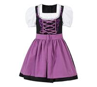 Vestido De Oktoberfest Traje De Sierva Vintage Halloween Con Delantal