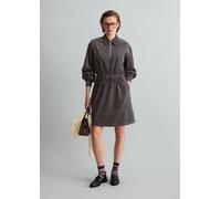 Vestido de pana fina, corte regular Light Graphite L