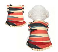 Vestido de perro con la bandera de Estados Unidos, ropa para perro, camisa para cachorros, ropa de Yorkie, ropa linda para perros pequeños y gatos, ropa de verano para mascotas