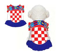Vestido de perro con la bandera de la República de Croacia, ropa para perros y cachorros, ropa linda para perros pequeños y gatos, ropa de verano para mascotas