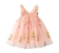 Vestido de Princesa Bordado con y sin Mangas para niñas pequeñas, Vestidos de Tul Florales para de Baile, Ropa Vendaje Negra Disfraz Niña