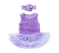 Vestido de princesa para niña, sin mangas, línea A, vestido de tutú, elegante para niños, vestido de ballet, boda, fiesta, Halloween, disfraz de carnaval, Pp2, 6-12 meses