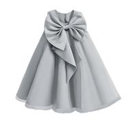 Vestido de princesa para niña, vestido de rendimiento para niñas, vestido de pompous, vestido de alta gama, vestido de piano (4 años, 8 años), gris, 5-6 años