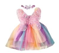 Vestido de princesa para niñas con tocado a juego, accesorio elástico para el cabello para recién nacidos, fotografía de bebé, vestido tutú