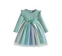 Vestido de princesa para niños, vestidos de bebé, niña, cumpleaños, elegante, vestido de boda, fiesta, encaje plisado, traje de noche de Tullerobe cómodo para princesas Carnaval