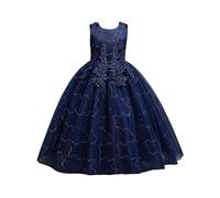 Vestido de princesa para niños y niñas vestidos de novia elegante vestido de vestir princesas encaje plisado traje de noche de tul suave para bailes comunionrobe