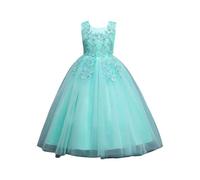 Vestido de princesa para niños y niñas vestidos de novia elegante vestido de vestir princesas encaje plisado traje de noche de tul suave para bailes comunionrobe