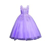 Vestido de princesa para niños y niñas vestidos de novia elegante vestido de vestir princesas encaje plisado traje de noche de tul suave para bailes comunionrobe