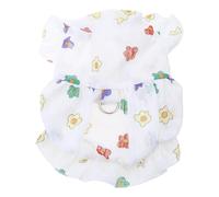 Vestido de princesa para perro con falda floral para perro, vestidos de boda de primavera, dulce y delgado, falda para perro pequeña