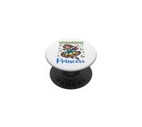 Vestido de Princesa ucraniana Dab Girl Flag Heritage para niños PopSockets PopGrip Adhesivo