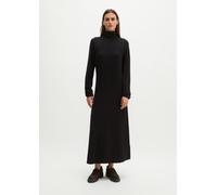 Vestido de punto de cuello alto, corte entallado Black L
