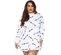 Vestido de punto jersey. - 1X-2X / BLANCO/NEGRO