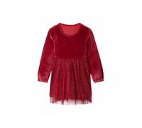 Vestido de terciopelo infantil - Rojo#Tallas:98/104 (2-4 años). Talla