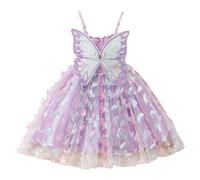 Vestido de Tirantes sin Mangas para niñas pequeñas, diseño de Princesa con Vuelo para Fiestas, confeccionado en algodón Suave y Tul Ligero, Ideal para Bailes y Celebraciones Desde 12 Meses hasta 3