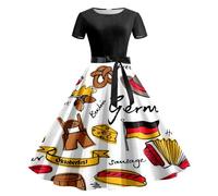 Vestido De Tirolesa para Mujer Disfraz Fiesta Mujeres Dirndl Oktoberfest Fat People, Tradicional Alemana Traje BáVaro Carnaval Cerveza Disfraces