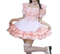 Vestido De Tirolesa para Mujer Midi Tradicional con Encaje BáVaro Tallas Grandes Dirndl Cerveza Festival Fiesta Manga Corta Adultos la Popular