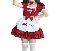 Vestido De Tirolesa para Mujer Midi Tradicional con Encaje BáVaro Tallas Grandes Dirndl Cerveza Festival Fiesta Manga Corta Adultos la Popular