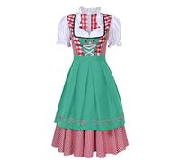 Vestido De Tirolesa para Mujer Oktoberfest Disfraz Costume Estilo Folk Cosplay Fiesta la Cerveza, Popular