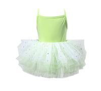 Vestido de tutú infantil para actuación y personalidad - vestido sin mangas con tirantes y brillo para niñas ideal para escenarios y de danza Encanto que No Estorba al Juego