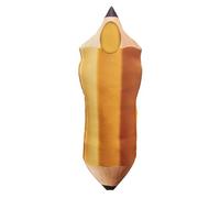 Vestido De Utensilio De Escritura Humorístico: Mono De Papel Gigantesco, Ropa De Oficina De Gran Tamaño, Uniforme De Estudiante Cómico | Gala Temática Grupal Para El Festival De Halloween Carnival The