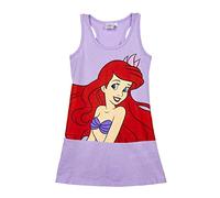 Vestido de Verano de La Sirenita - Incluye Coletero de Tela - Talla 3 Años - Vestido Corto de Tirantes Fabricado con Algodón 100% - Colección de Disney - Producto Original Diseñado en España