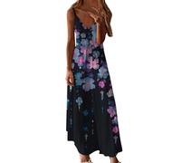Vestido de Verano para Mujer, arnés para Cultivar la moralidad, Falda Larga (Black, S)