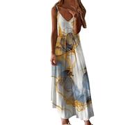 Vestido de Verano para Mujer, arnés para Cultivar la moralidad, Falda Larga (White, S)