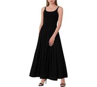 Vestido de verano para mujer con diseño esculpido y corte elegante para playa casual, Le Noir, XS