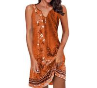 Vestido de verano para mujer, largo, ancho, cuello redondo, vestido de tirantes para tomar el sol, cómodo, elegante, ropa de verano, camisolas, vacaciones, vestido de noche, ceremonia, elástico, sin
