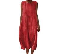 Vestido de verano para mujer medio largo fluido camisa, vestidos de manga larga holgados casuales una línea de estampado de flores vestidos de cuello redondo bohemio vestido de noche vintage para