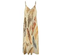 Vestido De Verano para Mujer - Patrones Abstractos Vestido Largo Holgado Sin Mangas con Escote En V Y Tirantes Finos, Corte En A, Elegante, para Fiestas. L