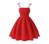 Vestido de Verano para niñas de Color Liso con y sin Mangas, para niños En Tul Mujer Ajustada Mujer Primavera