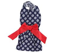 Vestido de Verano para Perra, Ropa sin Mangas de Poliéster con Lazo, Ligero y Cómodo - Diseño Fresco, Protección Solar, Ideal para Uso Diario y Fotos (Ellos)