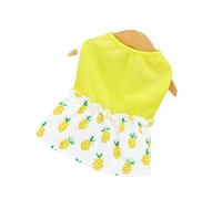 Vestido de verano para perro, vestido de playa con volantes, vestido de playa para cachorros, gatos, perros pequeños, fiesta de vacaciones, falda para perro hembra