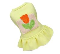 Vestido de Waffle para Perro con Bolsillo Transpirable para Perro Gato, Cómodo Perro Ropa Mascota Perro Suéter Vestidos Amplia Aplicabilidad, Conveniente para Llevar Adorable