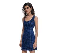 Vestido denim estampado