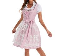 Vestido Dirndl De Oktoberfest para Mujer BáVaro 3 Piezas Fat People, Tradicional Experiencia Vestimenta Tnica Disfraz Bávara Adulta