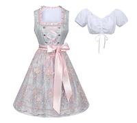 Vestido Dirndl para la Oktoberfest para mujer, traje tradicional alemán para el festival de la Encanto Cosplay Disfraz Niña Vestido Niñas Traje De Cosplay Del Artista Intérprete O Ejecutante