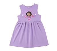 Vestido Dora la Exploradora Niña Verano - Vestido Niñas Dora La Exploradora Sin Mangas, Ropa Niñas Casual, Cómodo y Ligero, Ideal para el Día a Día, 4 años