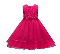 Vestido elegante para niñas, traje encantador para niños, perfecto para ceremonias y fiestas confeccionado en tejido suave y transpirable que ofrece una comodidad óptima durante todo el día. Corte