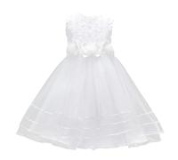 Vestido elegante para niñas, traje encantador para niños, perfecto para ceremonias y fiestas confeccionado en tejido suave y transpirable que ofrece una comodidad óptima durante todo el día. Corte
