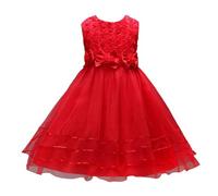 Vestido elegante para niñas, traje encantador para niños, perfecto para ceremonias y fiestas confeccionado en tejido suave y transpirable que ofrece una comodidad óptima durante todo el día. Corte