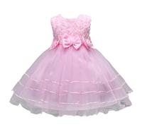 Vestido elegante para niñas, traje encantador para niños, perfecto para ceremonias y fiestas confeccionado en tejido suave y transpirable que ofrece una comodidad óptima durante todo el día. Corte